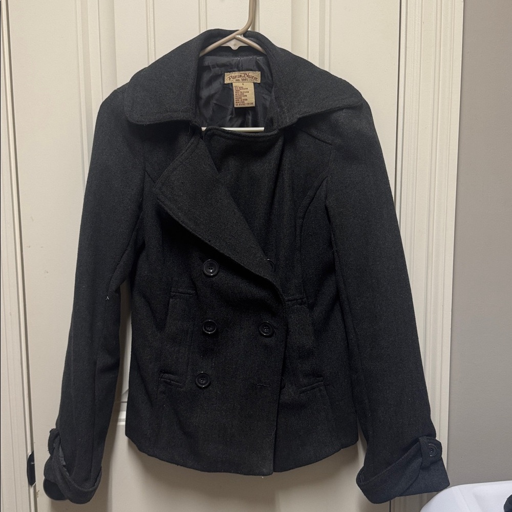 Black Peacoat Jacket